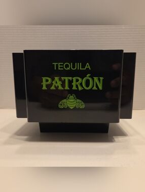 Patron Tequilla Bar Caddy for Napkins & Cocktail Straws Home Bar /Man Cave
